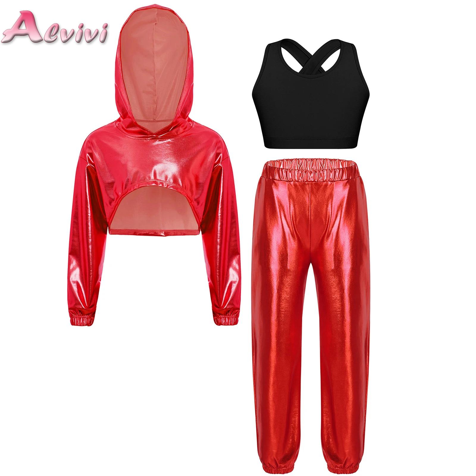 Crossfit Vest - 3Pcs/Set Kids Girls Hip-Hop Jazz Dance