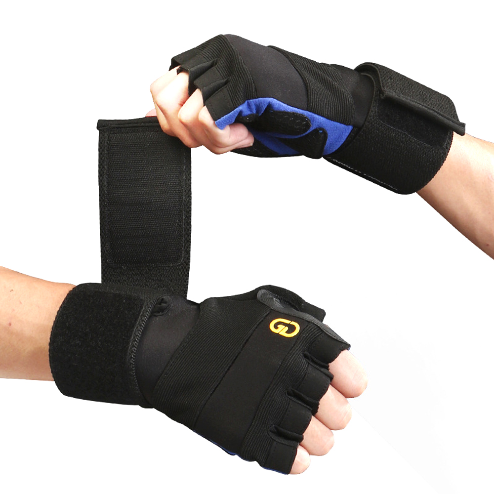 Crossfit Gym Gear - 1Pair Workout Gloves with Wrist Support