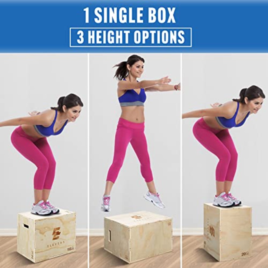 3 in 1 Wooden Plyo Box for Jum - đánh giá và giá Box Jump Plyo