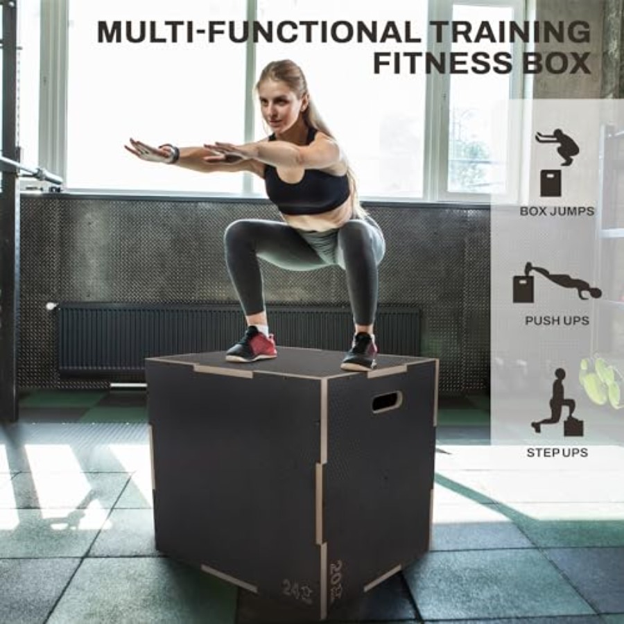Home gym plyometric workout pl - đánh giá và giá Box Jump Plyo