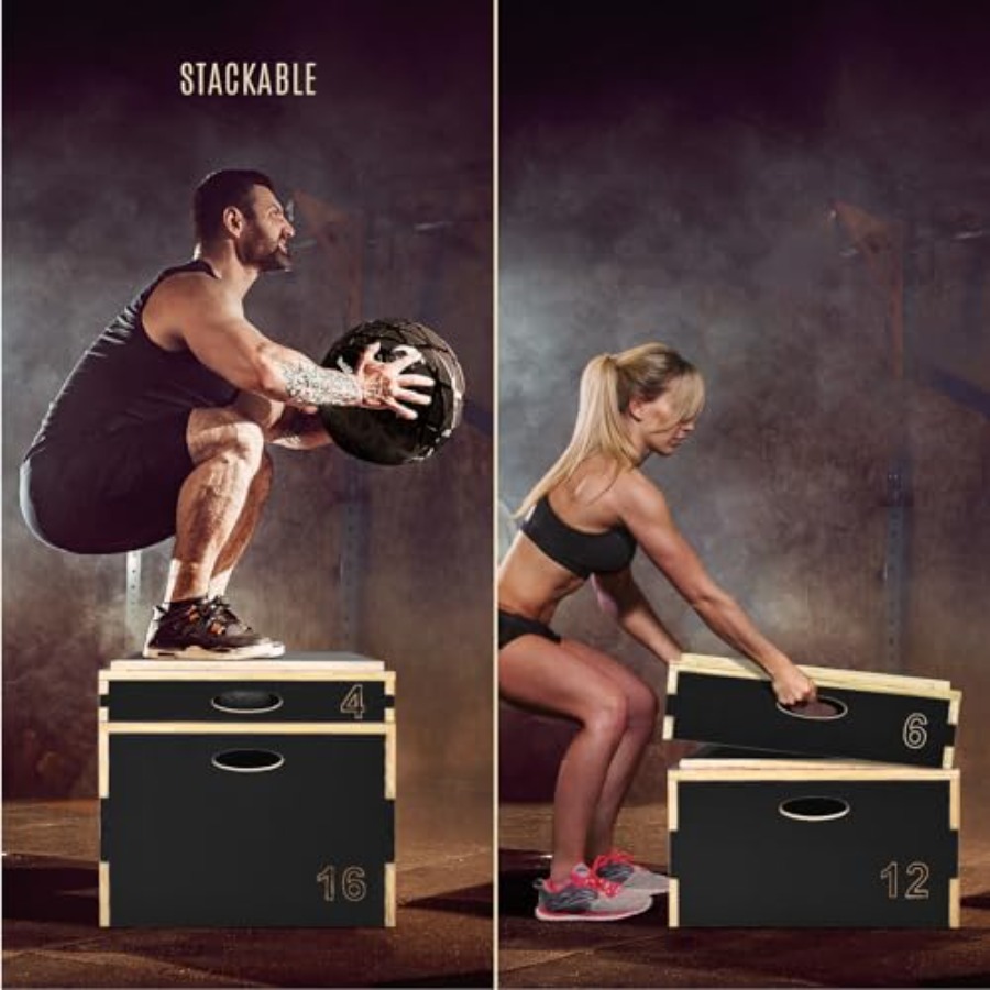 3 in 1 Wooden Plyo Box for Jum - đánh giá và giá Box Jump Plyo