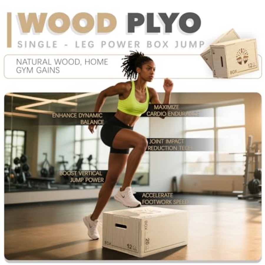 Plyo Box - 3-in-1 wood plyomet - đánh giá và giá Box Jump Plyo
